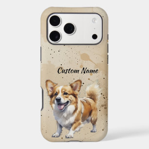 Cute Corgi Dog Pet Custom Name