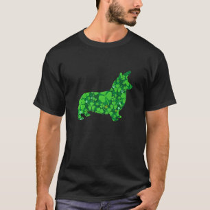 Cute Corgi Dog Shamrock Irish St Patrick S Day Pup T-Shirt
