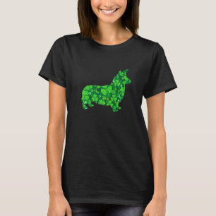 Cute Corgi Dog Shamrock Irish St Patrick S Day Pup T-Shirt