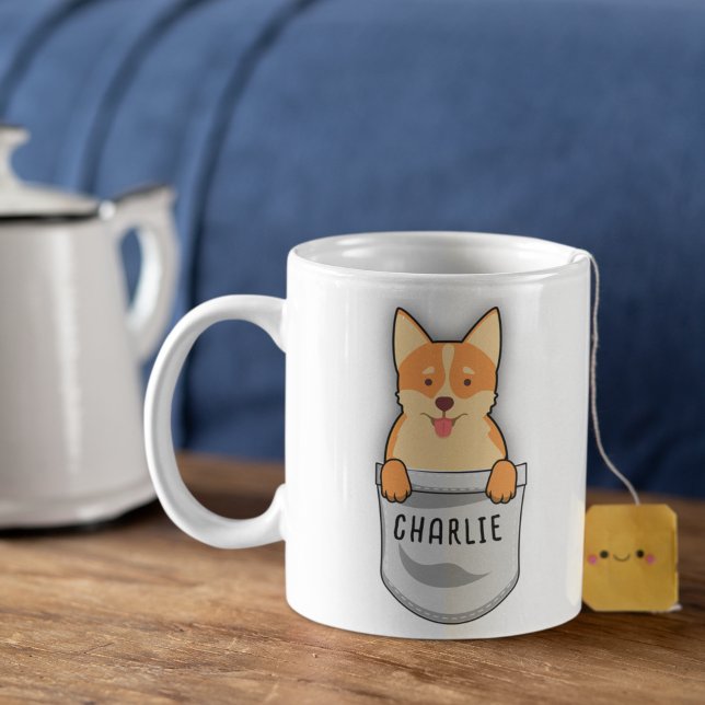 Cute Corgi for Dog Lover Dog Trainer Lover Coffee Mug (Creator Uploaded)