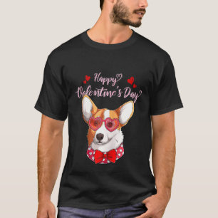 Cute Corgi Happy Valentines Day Dog Dog Mum Love T-Shirt