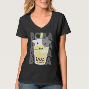 Cute Corgi Loves Bubble Tea Bobas Dog Welsh T-Shirt