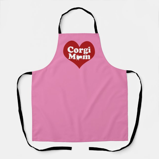 Cute Corgi Mum Apron (Front)