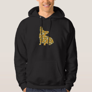 Cute Corgi Owner Flower Floral Silhouette Dog Bree Hoodie