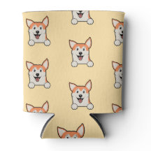 Cute Corgi Pattern – Dog Lover Drink Cooler Design
