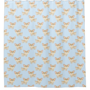 Cute Corgi Pattern Shower Curtain