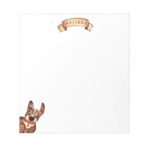 Cute Corgi   Personalised Notepad