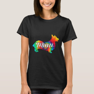 Cute Corgi Psychedelic Art Puppy Hippy Dog Mimi T-Shirt