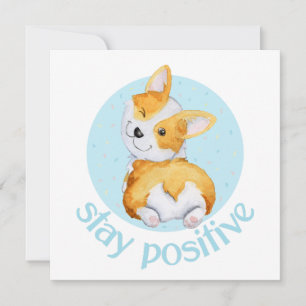 Cute Corgi Puppy Dog Holiday Card