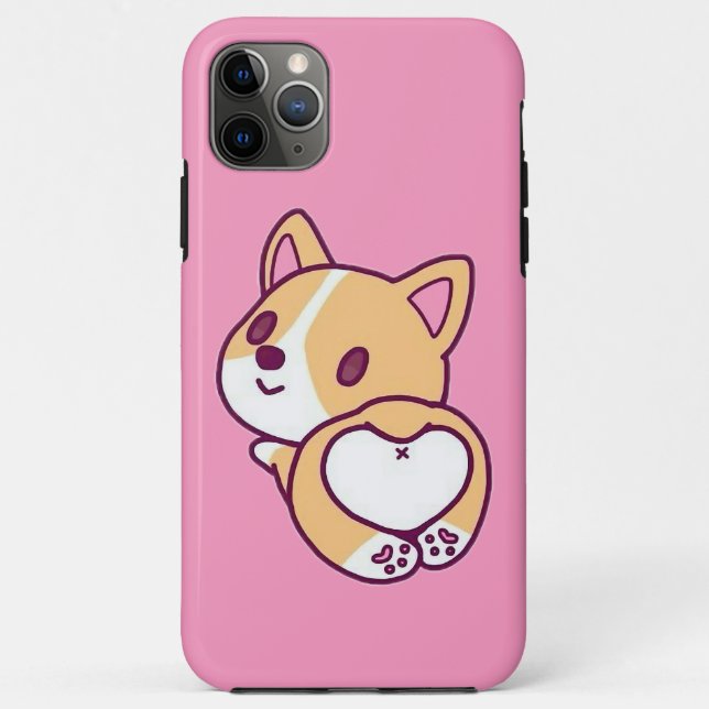 Cute Corgi Puppy Love Case-Mate iPhone Case (Back)