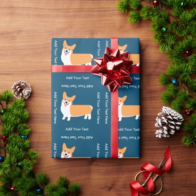 Cute Corgi Puppy Wrapping Paper (Holiday Gift)