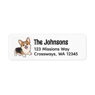Cute Corgi Return Address Label