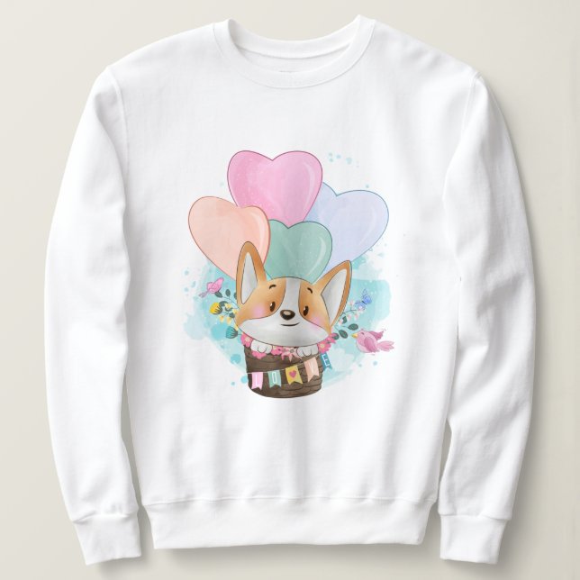 Cute Corgi Sweatshirt (Design Front)