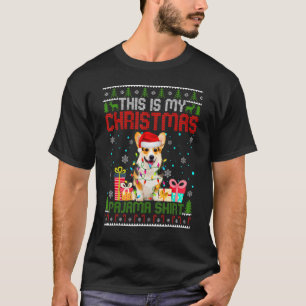 Cute Corgi This Is My Christmas Pajama T-Shirt
