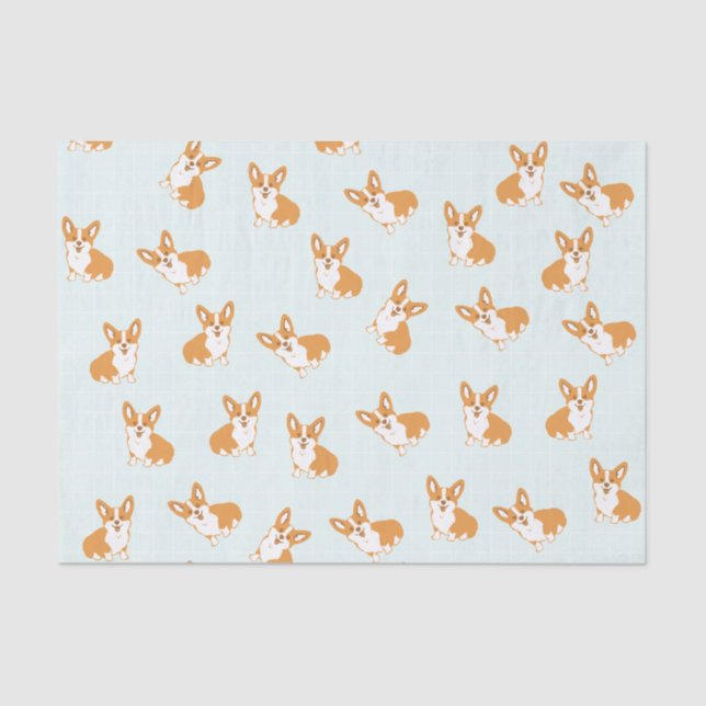 Cute Corgi Tissue Paper (Front)