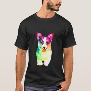 Cute Corgi Watercolor Painting Art T-Shirt