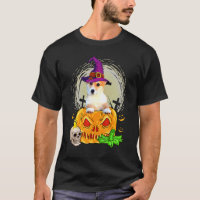 Cute Corgi Witch Pumpkin Halloween Dog