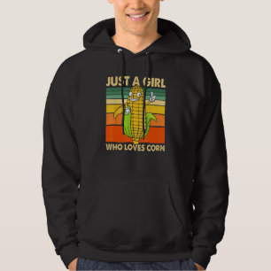 Cute Corn Art For Women Girls Kids Kernel Corn Cob Hoodie