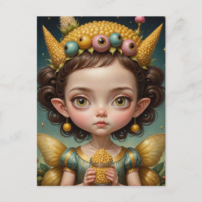 Cute Corny Fairy  Postcard (Front)