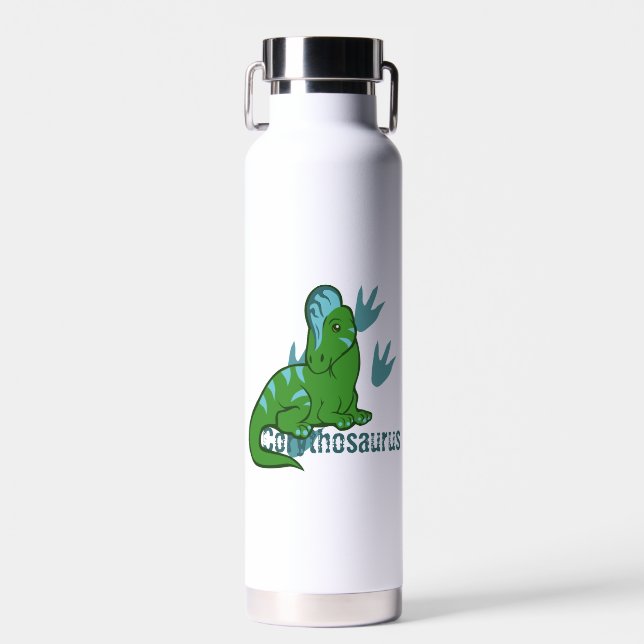 Cute Corythosaurus  Water Bottle (Front)