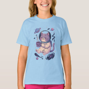 Cute Cosmic Cat Art Meowstronaut Fuel Mug & Tee