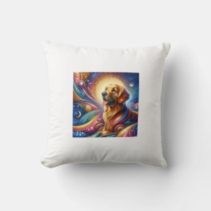 Cute Cosmic Happy funny dog Cushion