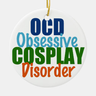 Cute Cosplay Humour Christmas Ceramic Tree Decoration