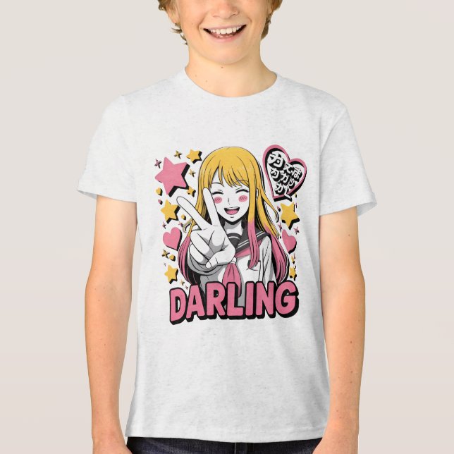 cute cosplayer T-Shirt Tri-Blend Shirt (Front)