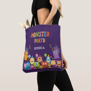Cute Costume Monster Halloween Party For Kids Tote Bag