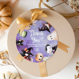 Cute Costume party Monsters Halloween thank you Favour Tags