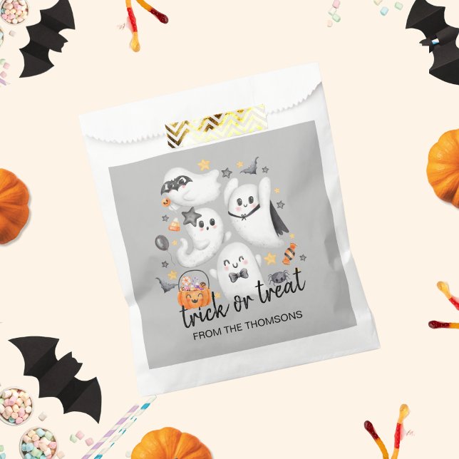 Cute Costume Spooky Ghost Pumpkin Halloween Favour Bags (Creator Uploaded)