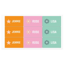 Cute & Cosy Custom Name Lunch Box Labels kids