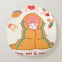 Cute Cosy Gamer Bedding Sleepy Chibi Character