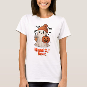Cute Cosy Ghost Halloween T-Shirt