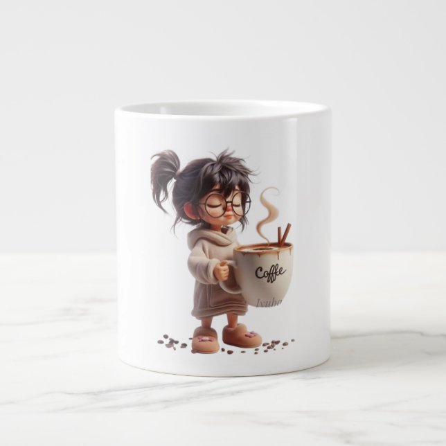 Cute Cosy Girl Coffee Mug (Front)