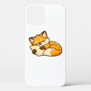 Cute Cosy Sleeping Fox iPhone 12 Case