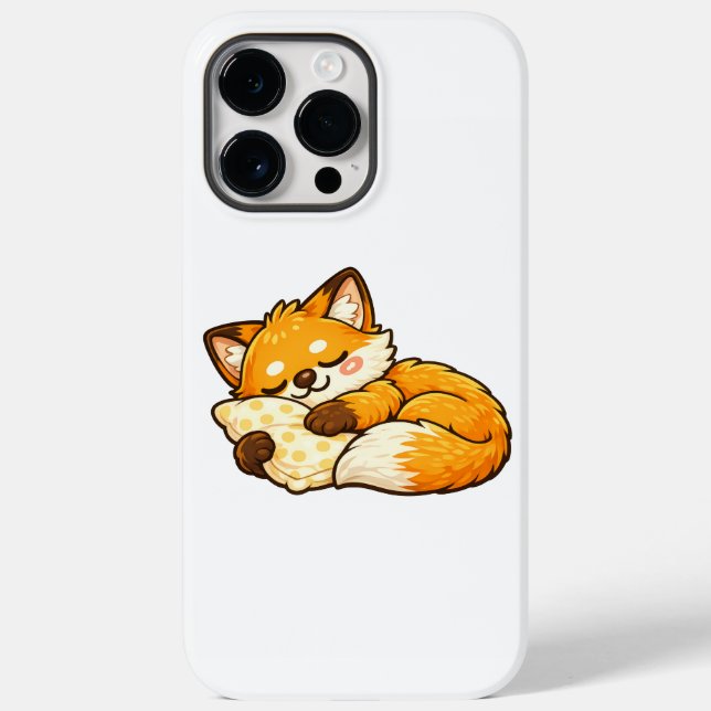 Cute Cosy Sleeping Fox Case-Mate iPhone Case (Back)