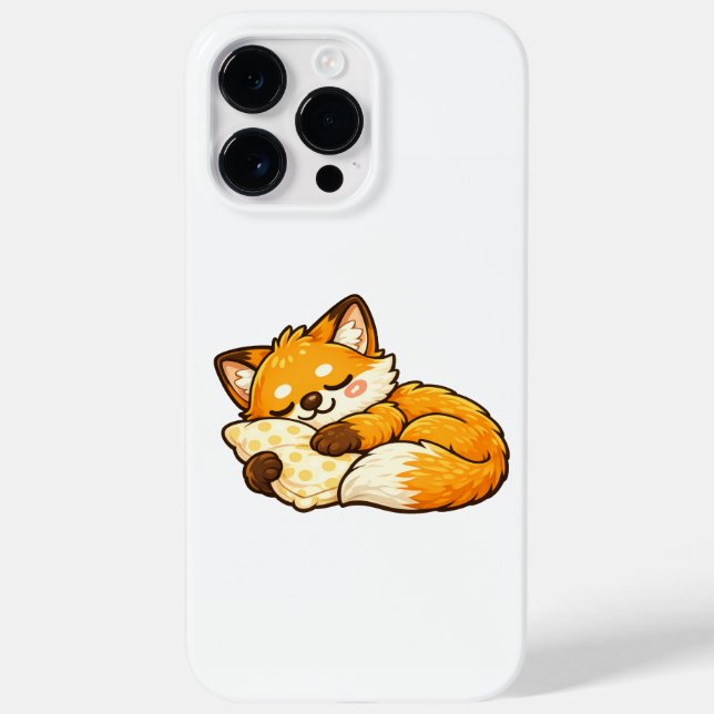 Cute Cosy Sleeping Fox Case-Mate iPhone Case (Back)