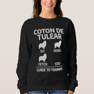 Cute Coton De Tulear Training Guide Dog Trainer Sweatshirt