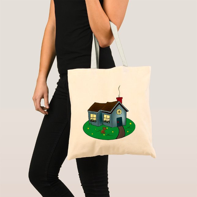 Cute Cottage Home Tote Bag (Creator Uploaded)