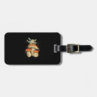 Cute Cottagecore Aesthetic Mushroom Frog Goblincor Luggage Tag