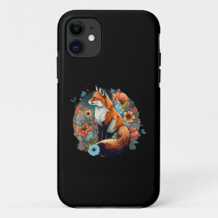 Cute Cottagecore Floral Fox Aesthetic Girls Women Case-Mate iPhone Case