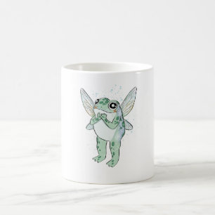 Cute Cottagecore Winged Froggy Design Coffee Mug