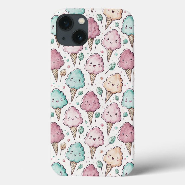 Cute cotton candy pattern pastel Case-Mate iPhone case (Back)