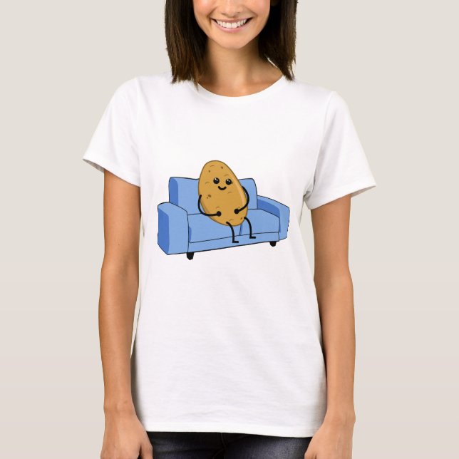 Cute Couch Potato T-Shirt (Front)