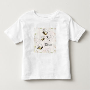Cute Country Bees Big Sister Toddler T-Shirt