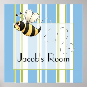 Cute Country Bees to Personalize Poster