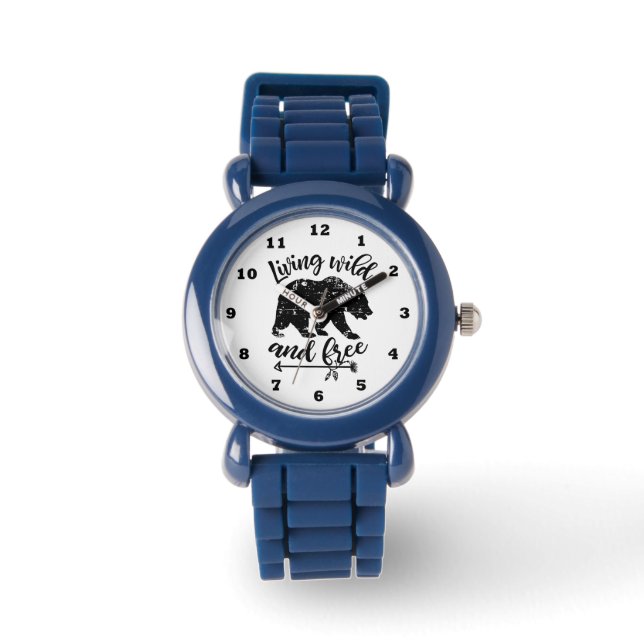Cute Country black bear wild free watch (Front)