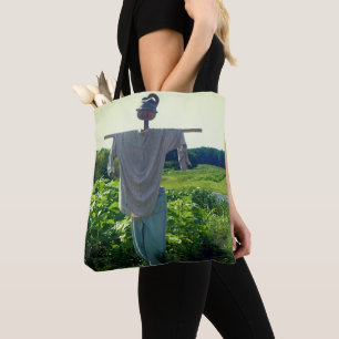 Cute Country Garden Scarecrow    Tote Bag