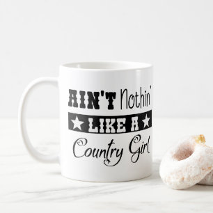 Cute Country Girl Farm Horse Western Line Dancing Coffee Mug
